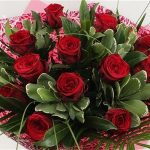 Bouquet with a dozen Red Roses