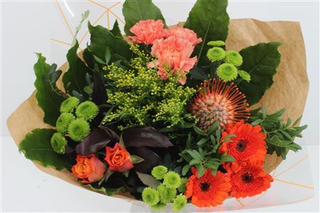 Bouquet with Orange Protea