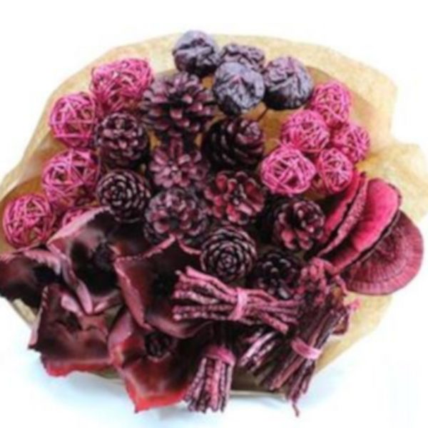 Dried Mix Decoration Cerise x 40