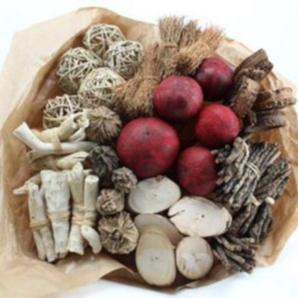 Dried Mix Decoration with Red Ball x 40